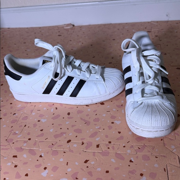 adidas Shoes - Adidas Superstar White with Black Stripes